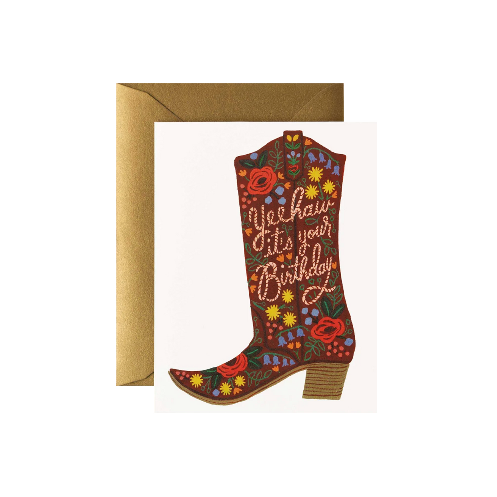 Birthday Boot Card