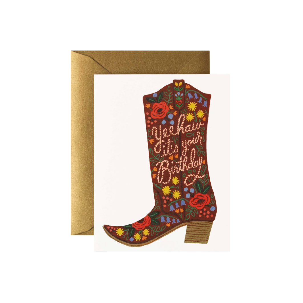 Birthday Boot Card