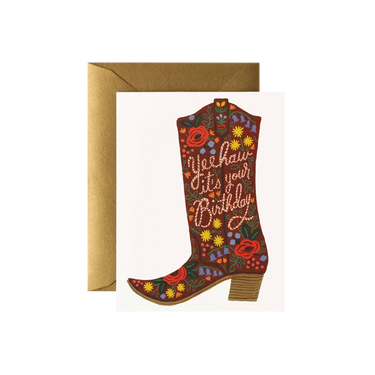 Birthday Boot Card
