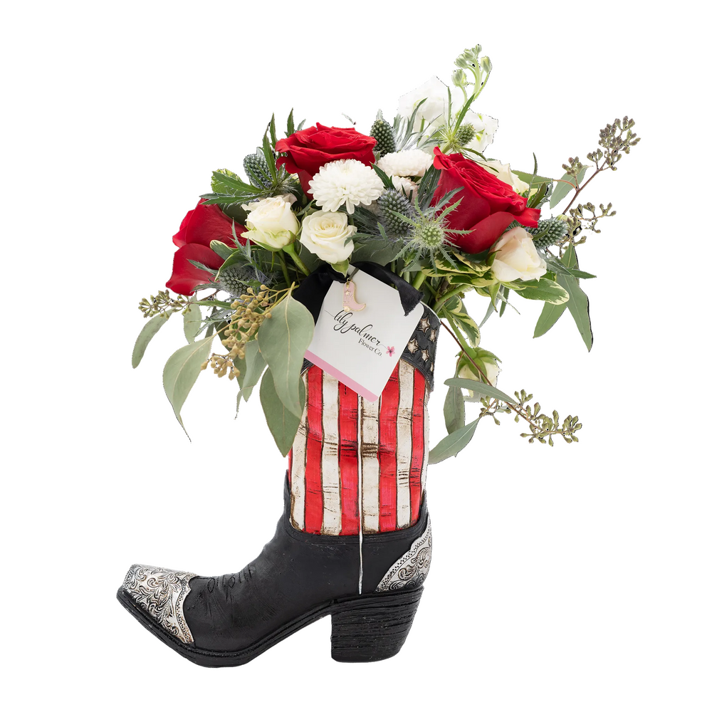 Red, White & Bloom Boot